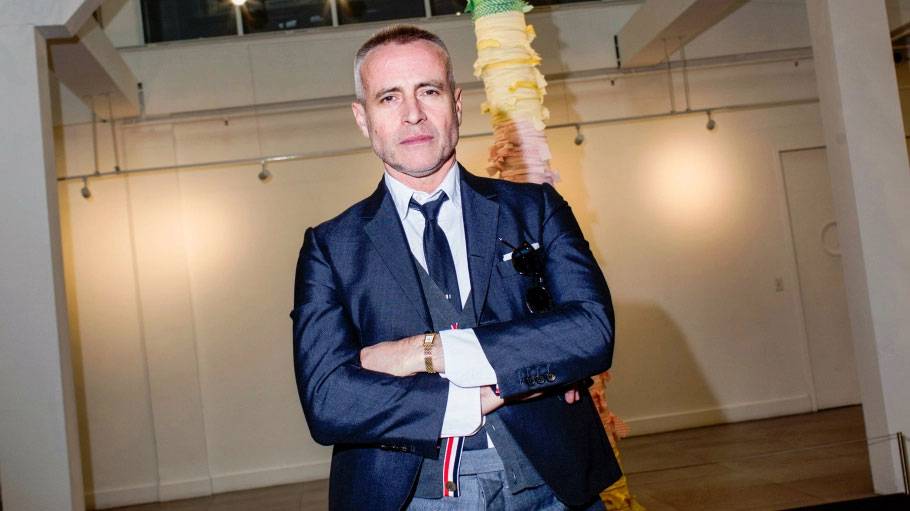 Thom Browne in his iconic suits